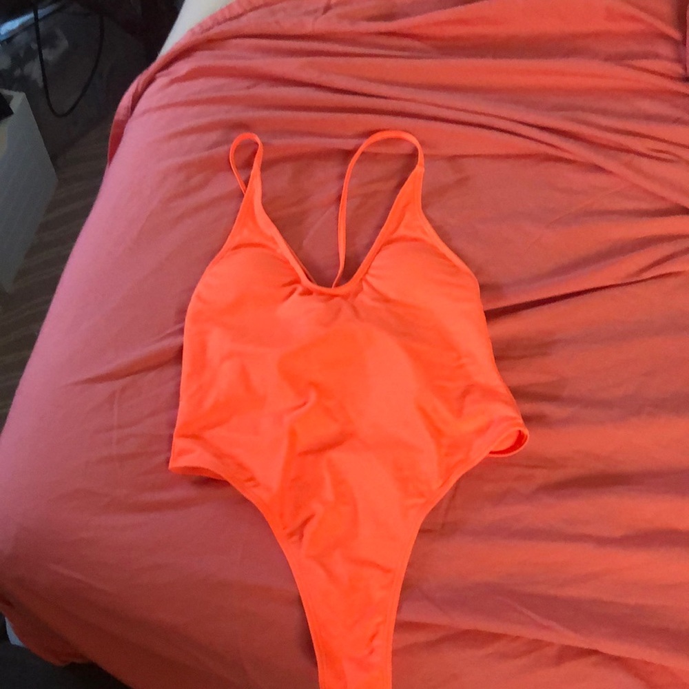 Orange swimsuit